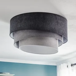 Loftlampe Pastell Trio Ø 60 cm i 3 grå nuancer