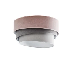 Loftlampe Pastell Trio Ø 45 cm pink/grå/lysegrå