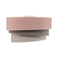 Loftlampe Pastell Trio Ø 45 cm pink/grå/lysegrå