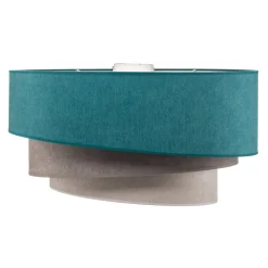 Loftlampe Pastell Trio 60 cm turkis/grå/lysegrå