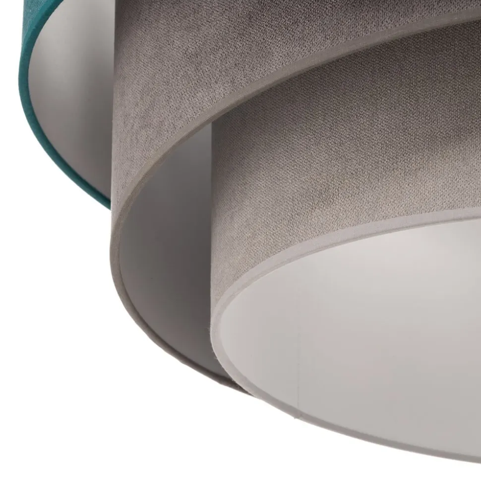 Loftlampe Pastell Trio 60 cm turkis/grå/lysegrå