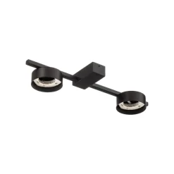 Loftlampe Pills II, sort, 2 lyskilder