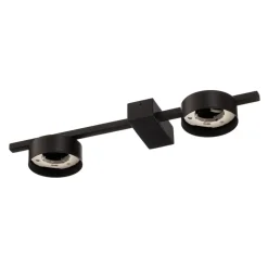 Loftlampe Pills II, sort, 2 lyskilder