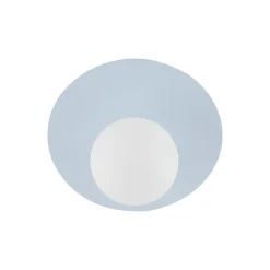 Loftlampe Pixie, lyseblå, glas, Ø 25 cm, kugle, G9