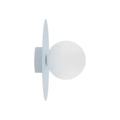 Loftlampe Pixie, lyseblå, glas, Ø 25 cm, kugle, G9