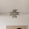 Loftlampe Plato, beige, metal, Ø 38 cm, E27