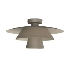 Loftlampe Plato, beige, metal, Ø 38 cm, E27