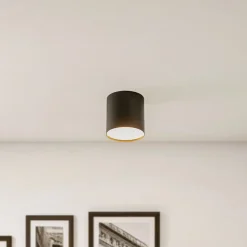 Loftlampe Point Plexi M, sort/opal