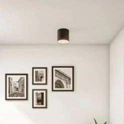 Loftlampe Point Plexi M, sort/opal
