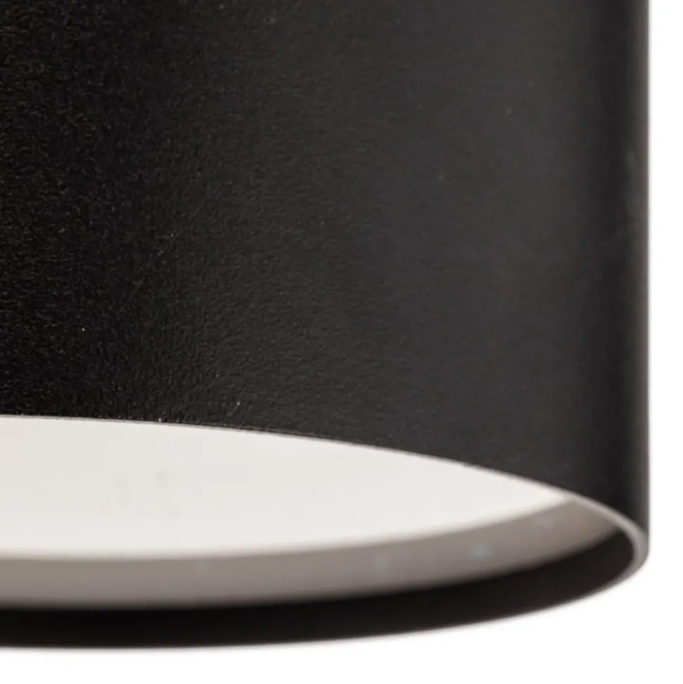Loftlampe Point Plexi M, sort/opal
