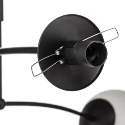Loftlampe Pregos 4 i sort, 4 lyskilder