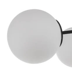 Loftlampe Pregos 6 i sort, 6 lyskilder