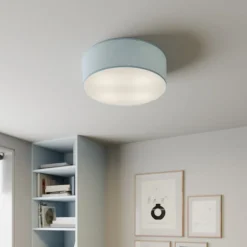 Loftlampe Rondo, blå, Ø 45 cm