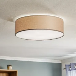 Loftlampe Rondo, brun, Ø 45 cm