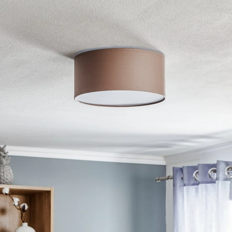 Loftlampe Rondo, cappuccino, Ø 30 cm