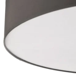 Loftlampe Rondo, grå Ø 80 cm