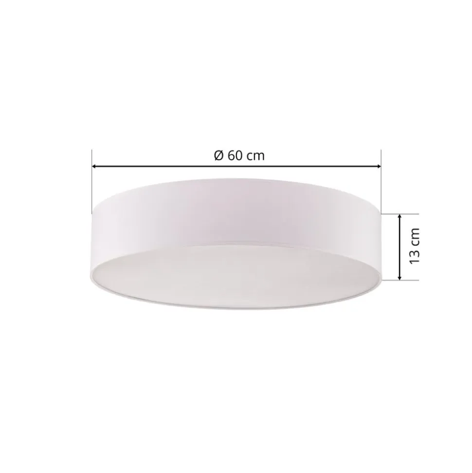 Loftlampe Rondo, hvid Ø 60 cm
