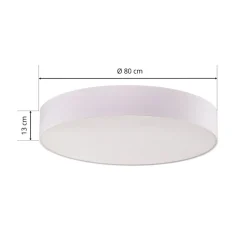 Loftlampe Rondo, hvid Ø 80 cm