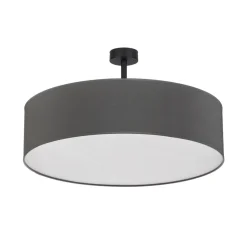 Loftlampe Rondo med afstand, grå Ø 60 cm