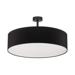 Loftlampe Rondo med afstand, mørkegrå Ø 60 cm