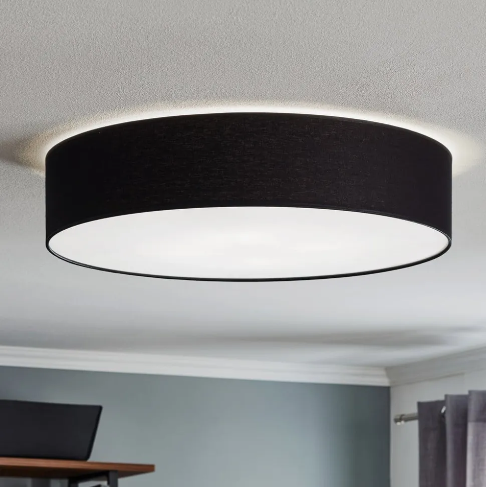 Loftlampe Rondo, mørkegrå Ø 60 cm