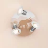 Loftlampe Scandi Savanne, orange, Ø 29 cm, 3 lyskilder