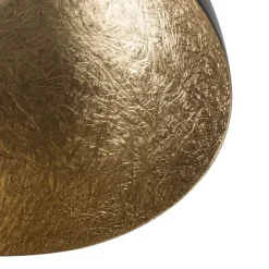 Loftlampe Sfera, Ø 35 cm, sort/guld
