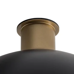 Loftlampe Sfera, Ø 35 cm, sort/guld
