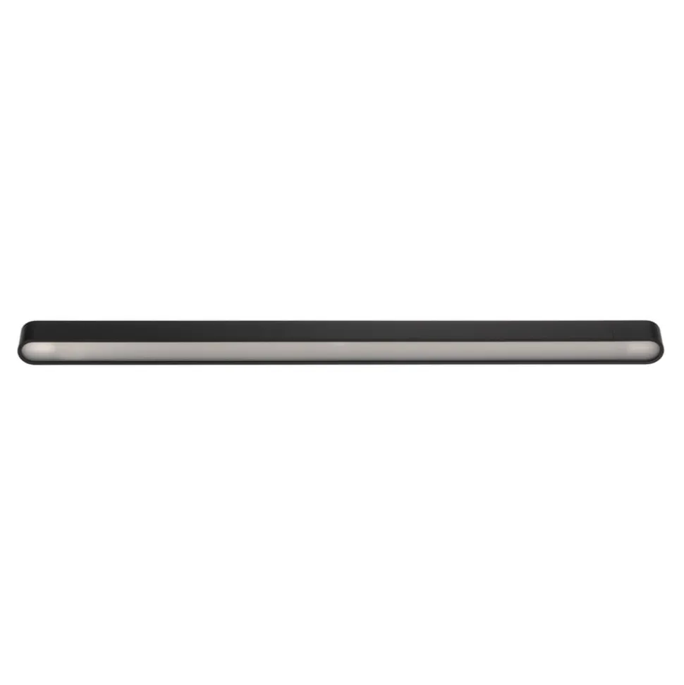 Loftlampe Soft, 125 x 6 cm, grafit, aluminium, G13