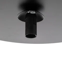 Loftlampe Solar, sort/opal, 1 lyskilde