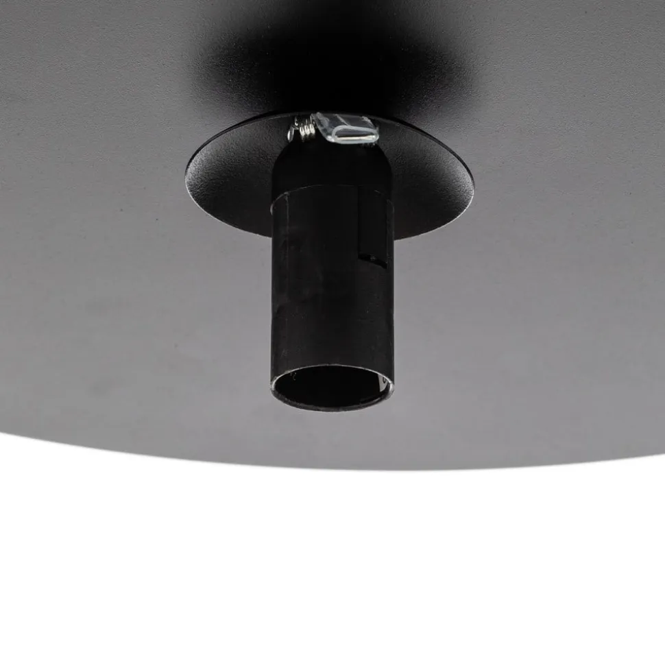 Loftlampe Solar, sort/opal, 1 lyskilde
