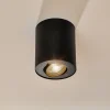 Loftlampe sæt, drejelig, sort