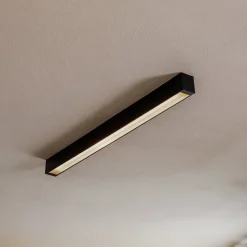 Loftlampe Straight sort 92 cm