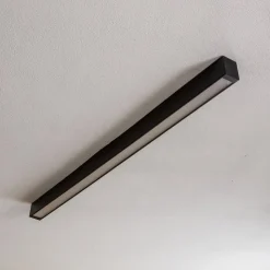 Loftlampe Straight sort 122 cm