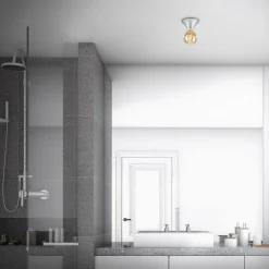 Loftlampe Tepel til badeværelset IP44 E27 krom mat