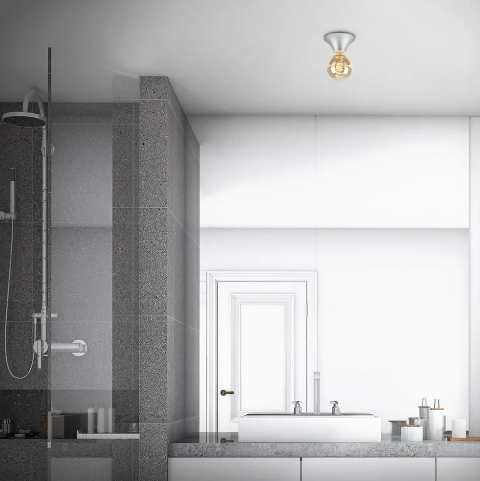 Loftlampe Tepel til badeværelset IP44 E27 krom mat