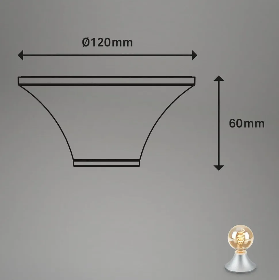 Loftlampe Tepel til badeværelset IP44 E27 krom mat