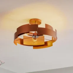 Loftlampe Tori, kobber