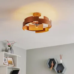 Loftlampe Tori, kobber