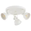 Loftlampe Trogir, beige, 3 lyskilder, stål, Ø 30 cm