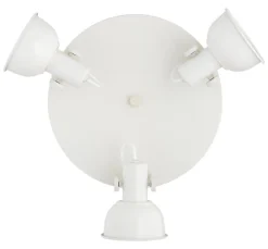 Loftlampe Trogir, beige, 3 lyskilder, stål, Ø 30 cm