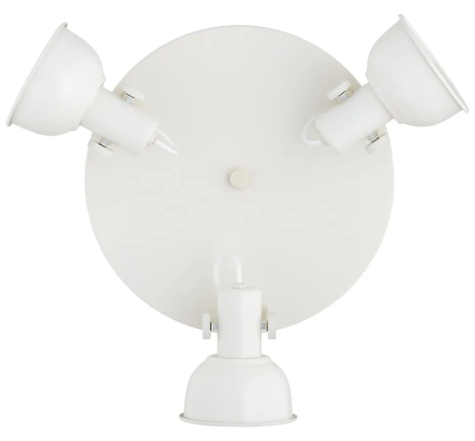 Loftlampe Trogir, beige, 3 lyskilder, stål, Ø 30 cm