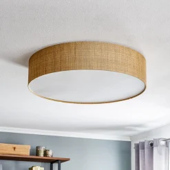Loftlampe Turda, Ø 65 cm, guld