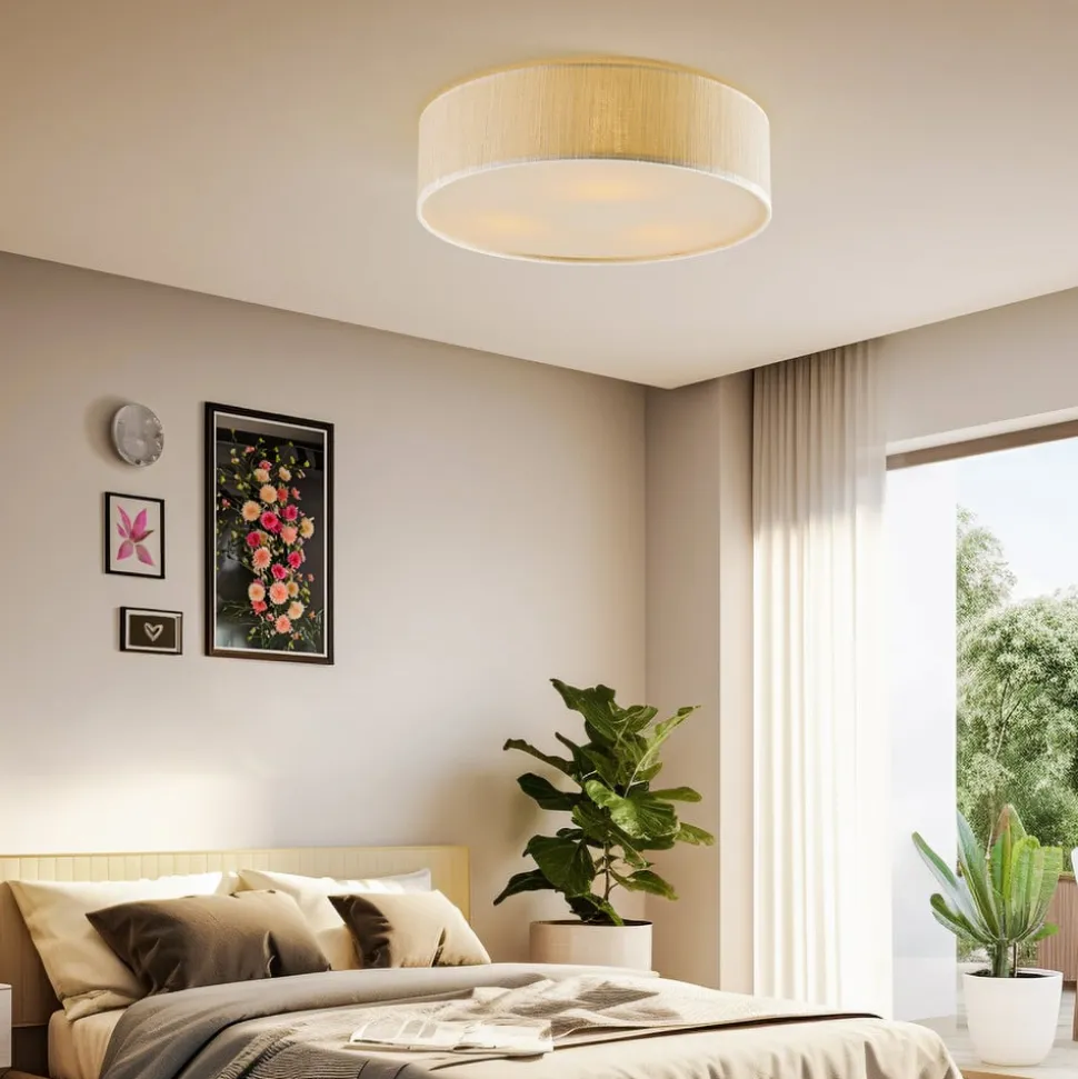 Loftlampe Turda, Ø 50 cm, hvid