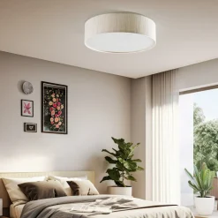 Loftlampe Turda, Ø 50 cm, hvid