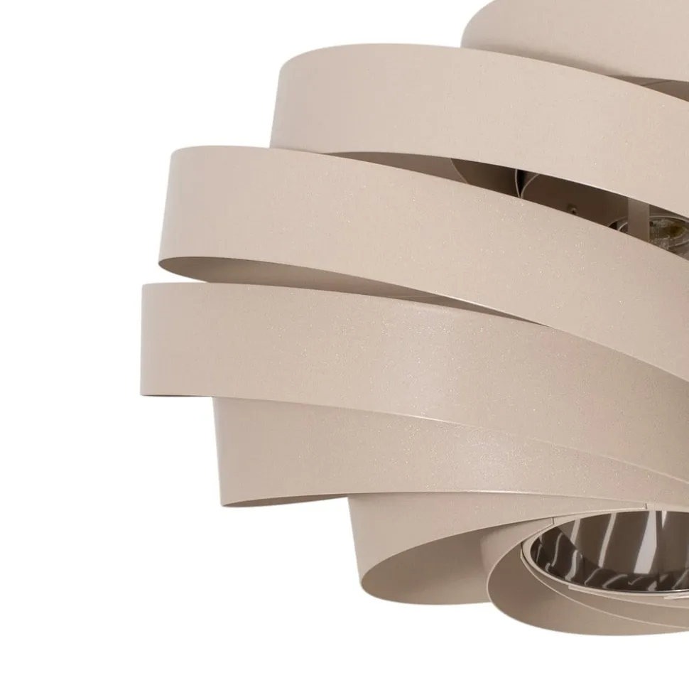 Loftlampe Vento, beige, Ø 50 cm
