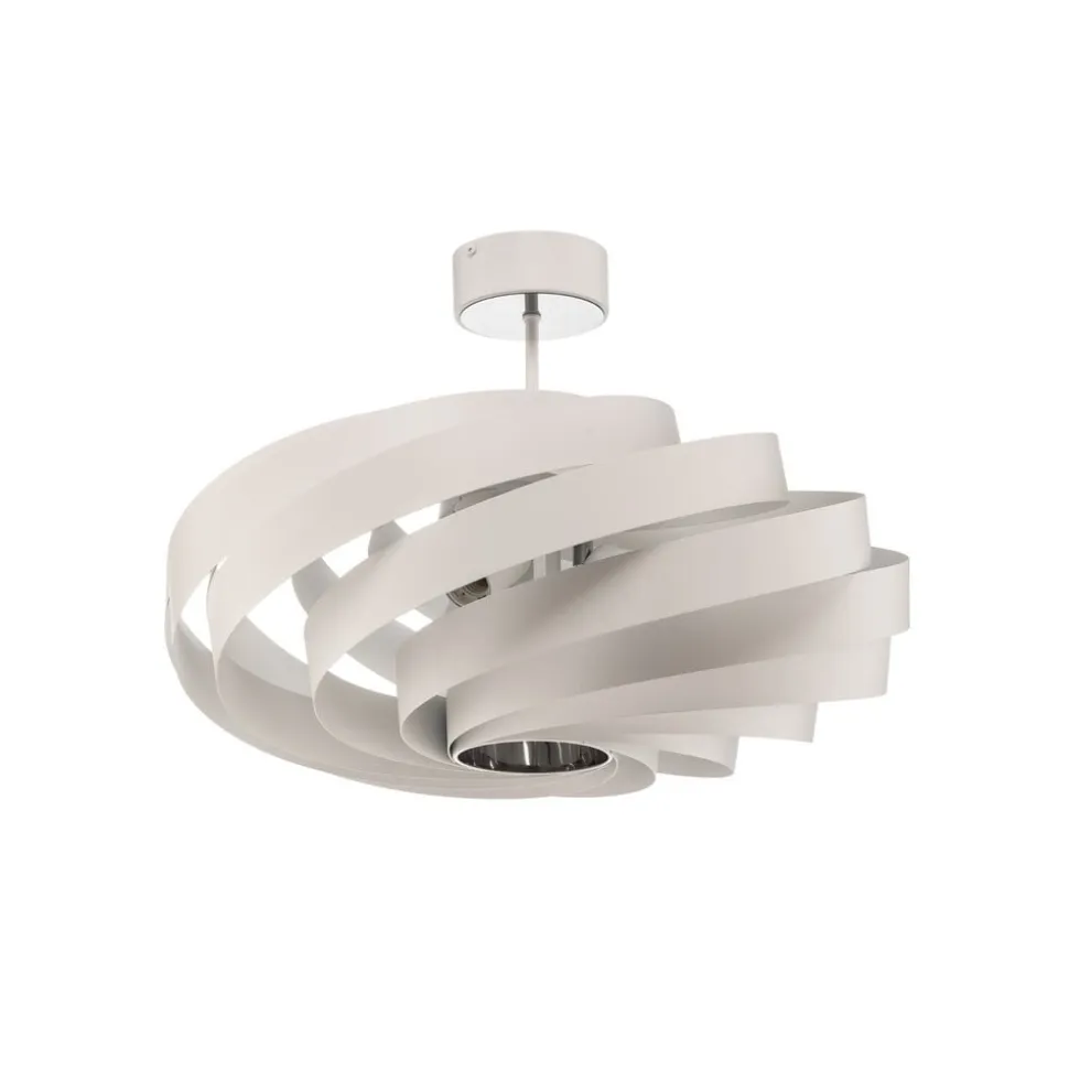 Loftlampe Vento, hvid, Ø 60 cm, metal, E27
