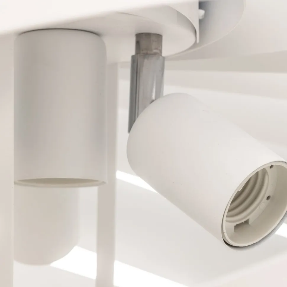 Loftlampe Vento, hvid, Ø 60 cm, metal, E27