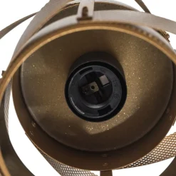 Loftlampe Vento, sort/guld, metal, Ø 40 cm, E27