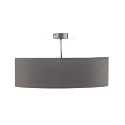 Loftlampe Viviane med tekstilskærm, grå